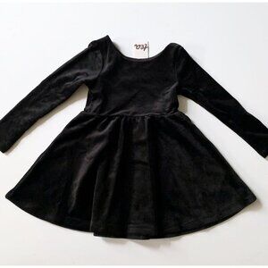 NWT Tea Collection Girl Black Velour Ballet Dress 3T 3 years